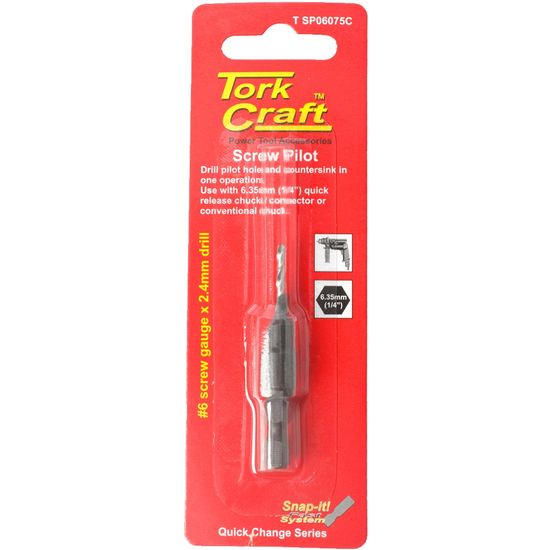 Screw Pilot No.6 X 75mm Carded